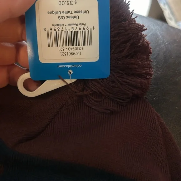 Columbia Polar Powder II Omni-Heat Infinity Beanie: BLUE/RED: NEW WITH TAGS - Picture 3 of 5